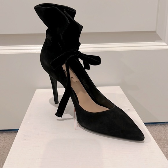 Deimille Camoscio Nero Suede Heels - Picture 3 of 16